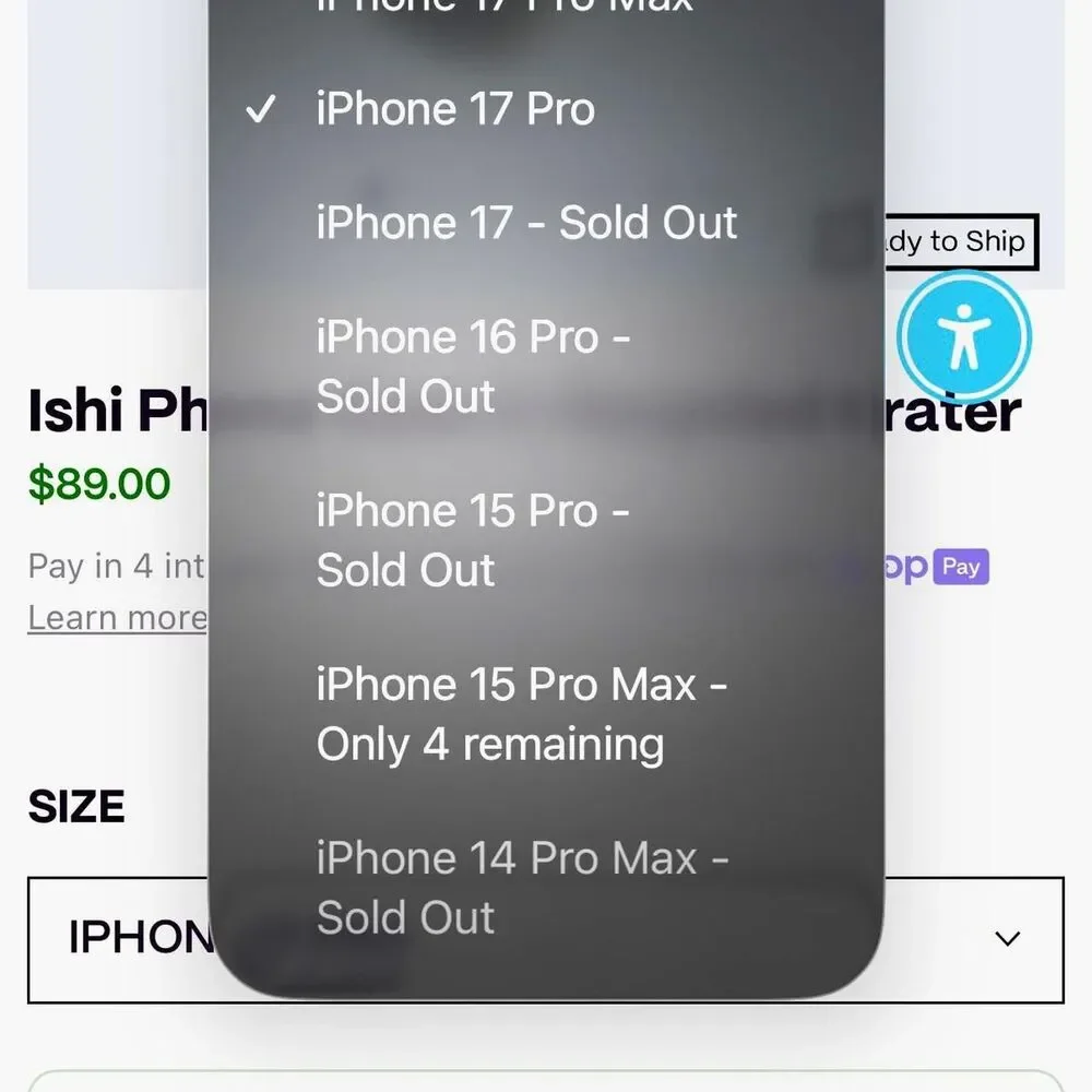 Bailey Hikawa Ishi Case Recycled Crater for iPhone 16 Pro